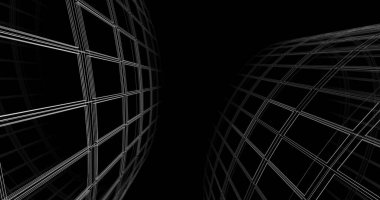 soyut mimari duvar kağıdı tasarımı, dijital konsept arkaplan