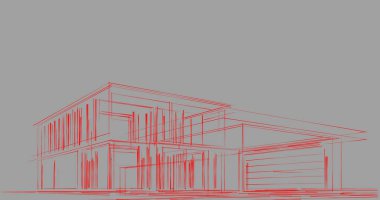 soyut mimari duvar kağıdı tasarımı, dijital konsept arkaplan