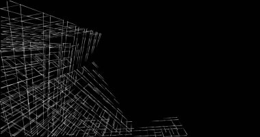 soyut mimari duvar kağıdı tasarımı, dijital konsept arkaplan