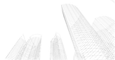 soyut mimari duvar kağıdı tasarımı, dijital konsept arkaplan