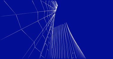 soyut mimari duvar kağıdı tasarımı, dijital konsept arkaplan