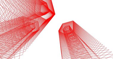 soyut mimari duvar kağıdı tasarımı, dijital konsept arkaplan