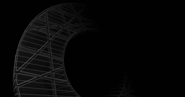 soyut mimari duvar kağıdı tasarımı, dijital konsept arkaplan