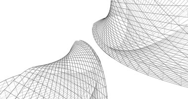 soyut mimari duvar kağıdı tasarımı, dijital konsept arkaplan