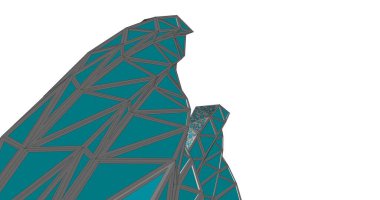 soyut mimari duvar kağıdı tasarımı, dijital konsept arkaplan