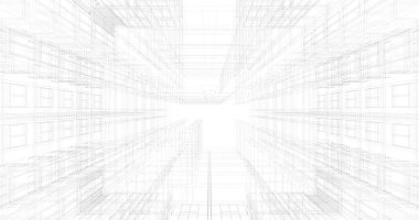 soyut mimari duvar kağıdı tasarımı, dijital konsept arkaplan