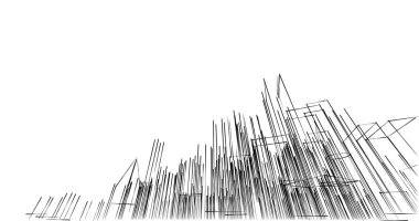 soyut mimari duvar kağıdı tasarımı, dijital konsept arkaplan
