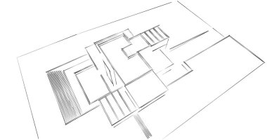 soyut mimari duvar kağıdı tasarımı, dijital konsept arkaplan