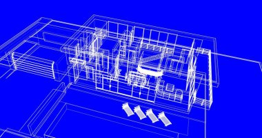 soyut mimari duvar kağıdı tasarımı, dijital konsept arkaplan