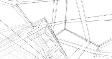 soyut mimari duvar kağıdı tasarımı, dijital konsept arkaplan