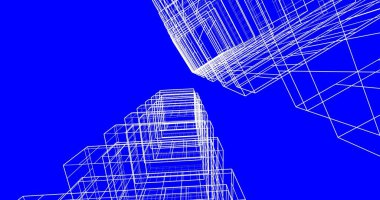 soyut mimari duvar kağıdı tasarımı, dijital konsept arkaplan