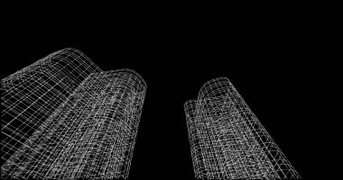 soyut mimari duvar kağıdı tasarımı, dijital konsept arkaplan