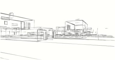 soyut mimari duvar kağıdı tasarımı, dijital konsept arkaplan