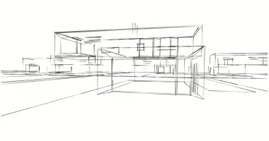 soyut mimari duvar kağıdı tasarımı, dijital konsept arkaplan