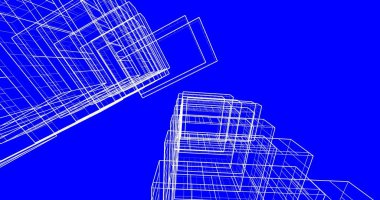 soyut mimari duvar kağıdı tasarımı, dijital konsept arkaplan