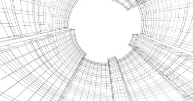 soyut mimari duvar kağıdı tasarımı, dijital konsept arkaplan