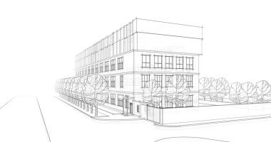 minimal geometrik şekiller, mimari çizgiler