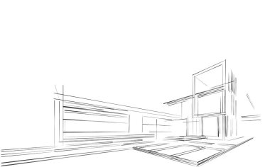 soyut mimari duvar kağıdı tasarımı, dijital konsept arkaplan