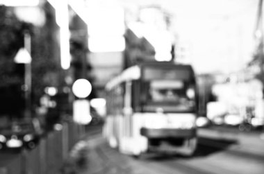 Bulanık şehir. Soyut arkaplan