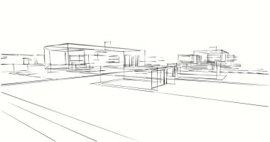 soyut mimari duvar kağıdı tasarımı, dijital konsept arkaplan