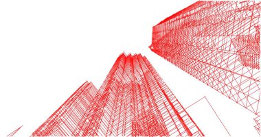 soyut mimari duvar kağıdı tasarımı, dijital konsept arkaplan