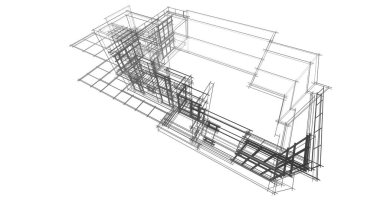 soyut mimari duvar kağıdı tasarımı, dijital konsept arkaplan