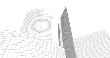 soyut mimari duvar kağıdı tasarımı, dijital konsept arkaplan