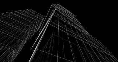 soyut mimari duvar kağıdı tasarımı, dijital konsept arkaplan