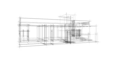 minimal geometrik şekiller, mimari çizgiler