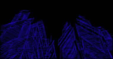 soyut mimari duvar kağıdı tasarımı, dijital konsept arkaplan