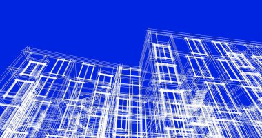 soyut mimari duvar kağıdı tasarımı, dijital konsept arkaplan