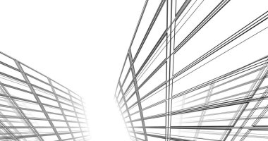 soyut mimari duvar kağıdı tasarımı, dijital konsept arkaplan