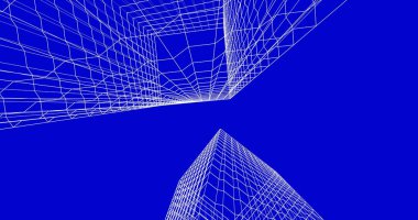 soyut mimari duvar kağıdı tasarımı, dijital konsept arkaplan