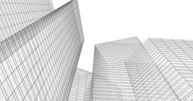 soyut mimari duvar kağıdı tasarımı, dijital konsept arkaplan