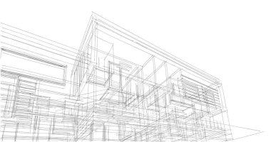 soyut mimari duvar kağıdı tasarımı, dijital konsept arkaplan
