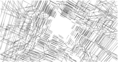 soyut mimari duvar kağıdı tasarımı, dijital konsept arkaplan