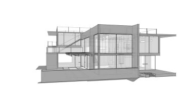 minimal geometrik mimari binalar tasarımı