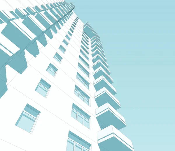 Mimari sanat konseptinde soyut çizgiler, minimum geometrik şekiller. 