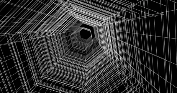 Mimari sanat konseptinde soyut çizgiler, minimum geometrik şekiller. 