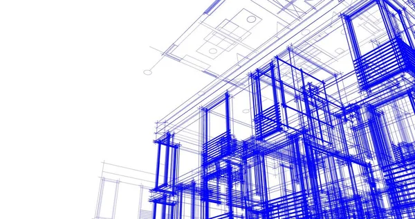 Abstrakcyjny Projekt Tapety Architektonicznej Cyfrowe Tło Koncepcyjne — Zdjęcie stockowe