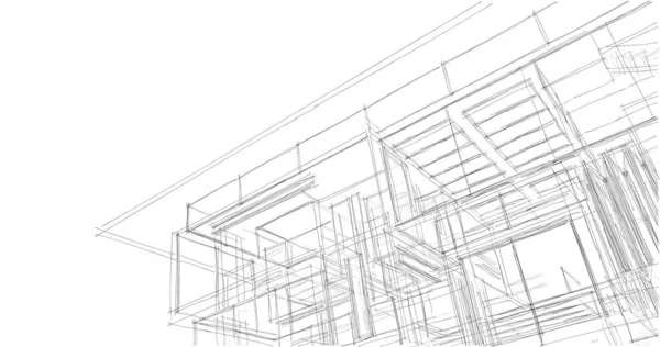 Абстрактный Архитектурный Дизайн Обоев Цифровой Концепт Фон — стоковое фото