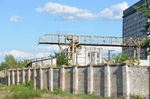 Цегляна Стіна Зеленню Гранжеві Цифрові Шпалери — стокове фото