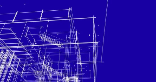 Abstrakcyjny Projekt Tapety Architektonicznej Cyfrowe Tło Koncepcyjne — Zdjęcie stockowe