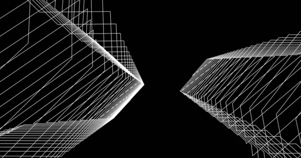 Абстрактный Архитектурный Дизайн Обоев Цифровой Концепт Фон — стоковое фото