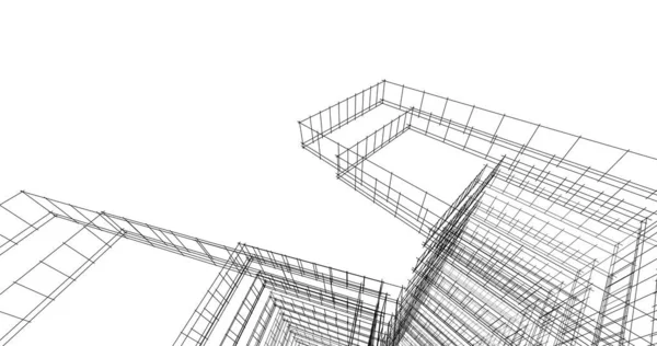 Абстрактный Архитектурный Дизайн Обоев Цифровой Концепт Фон — стоковое фото