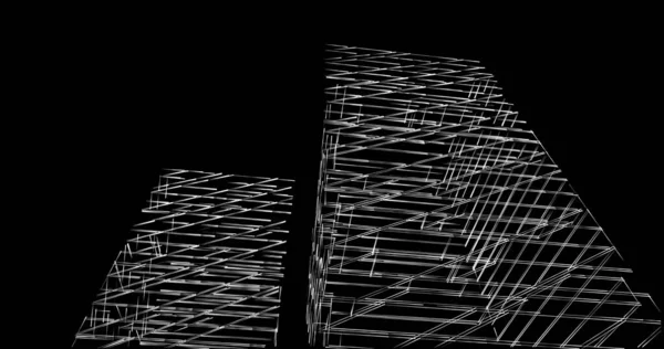 Абстрактный Архитектурный Дизайн Обоев Цифровой Концепт Фон — стоковое фото