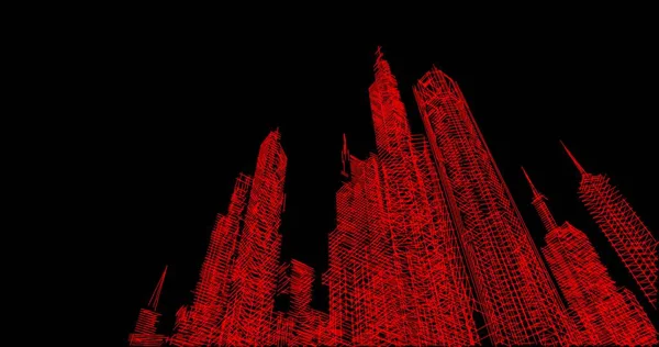 Mimari sanat konseptinde soyut çizgiler, minimum geometrik şekiller. 