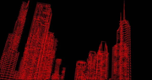 Mimari sanat konseptinde soyut çizgiler, minimum geometrik şekiller. 