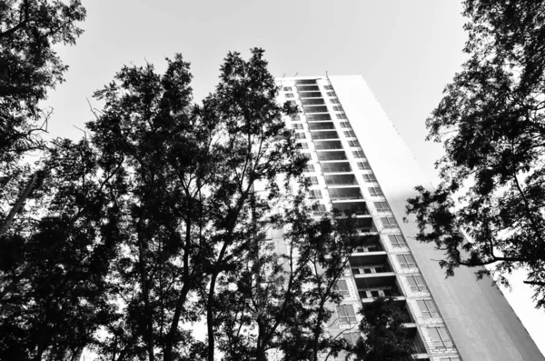 Vista Fachada Moderna Edifício Cidade — Fotografia de Stock