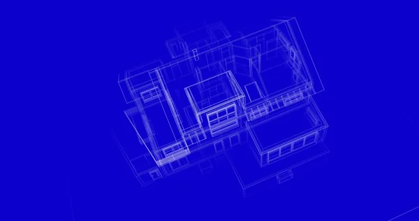 Mimari Sanat Konseptinde Soyut Çizgiler Minimum Geometrik Şekiller — Stok fotoğraf